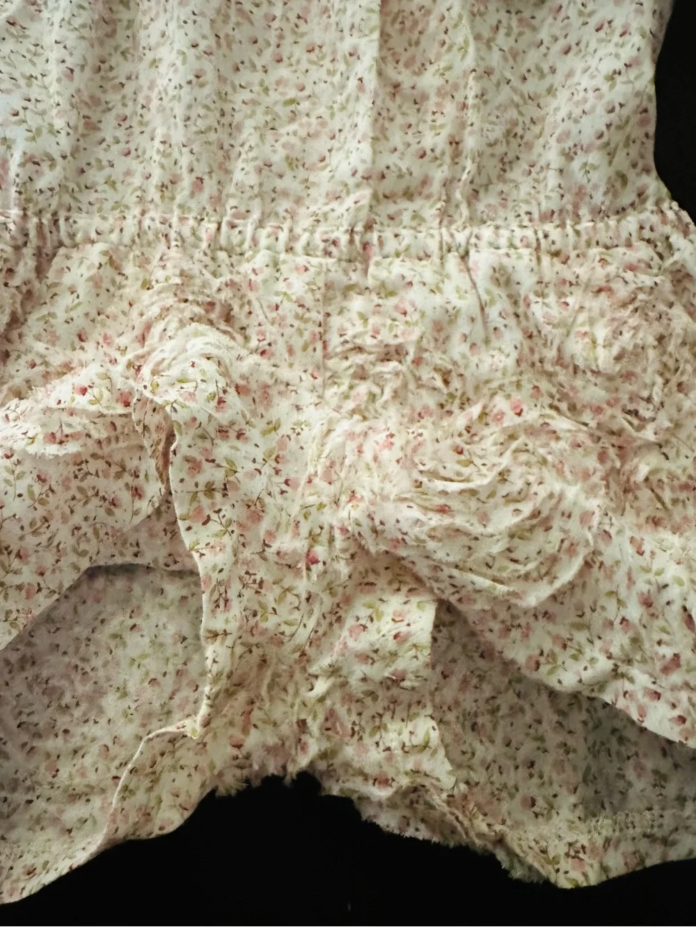 Girl’s Biscotti Collezioni Floral Pink Ruffle Short One-Piece Romper